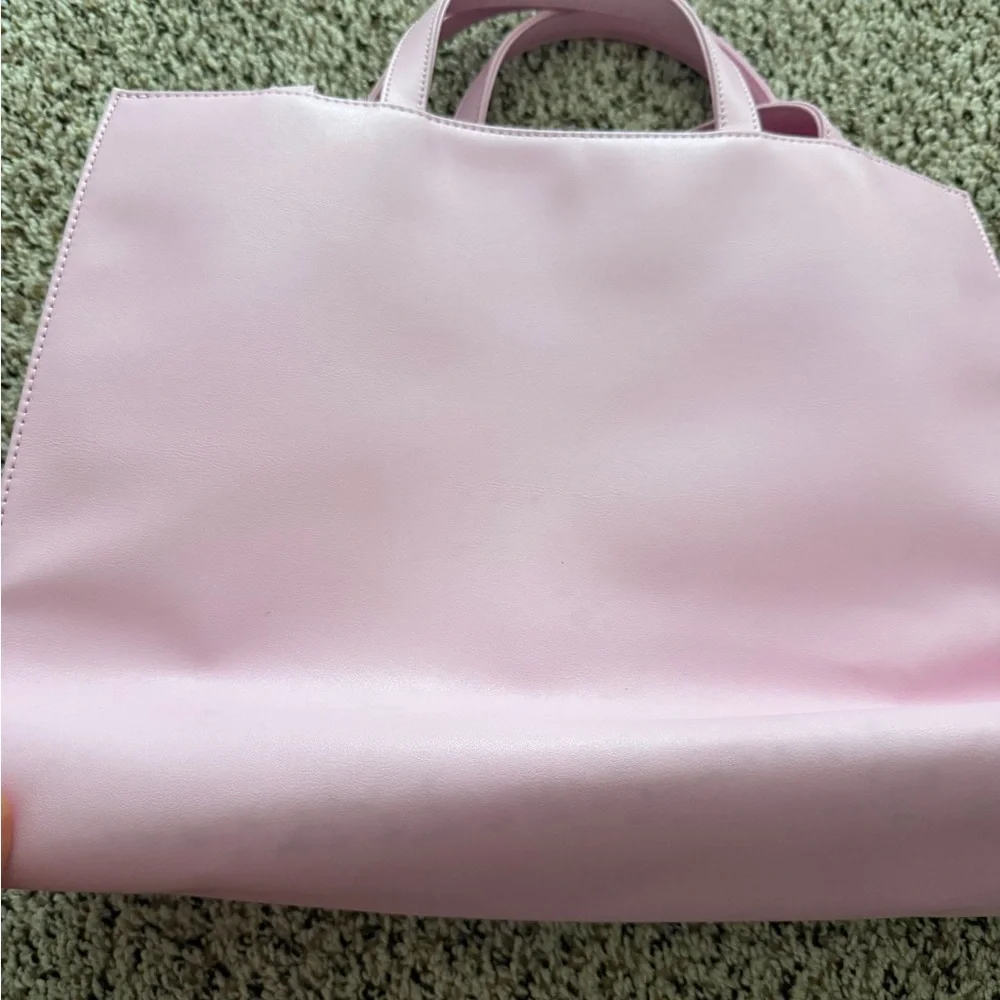 Telfar Pastel Pink Shopping Tote with Embossed Logo